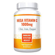 Mega Vitamin C 1000Mg plus Zinc, Iron and Copper. Powerful Immune System Boost. Sugar-Free, Gluten-Free. 60 Capsules - 1 Month Supply.