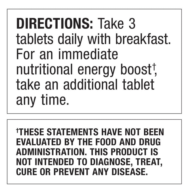 Dr. Schulze'S Superfood 100 Tablets Daily Vegan, Herbal and Food Nutrition, Botanical Ingredients, Increased Energy & Improved Fitness,Health Supplements, Organic Dietary Supplements - 90 Counts