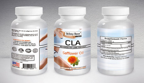 CLA Diet Pills CLA for Women - BMI Lowering Safflower Oil by Skinny Bean