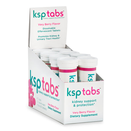 Ksptabs Kidney Health Supplement - Very Berry - Box of 8 Tubes