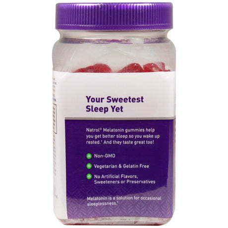 Natrol Melatonin 10Mg Gummies Dietary Supplement Sleep Aid Strawberry, 180 Count