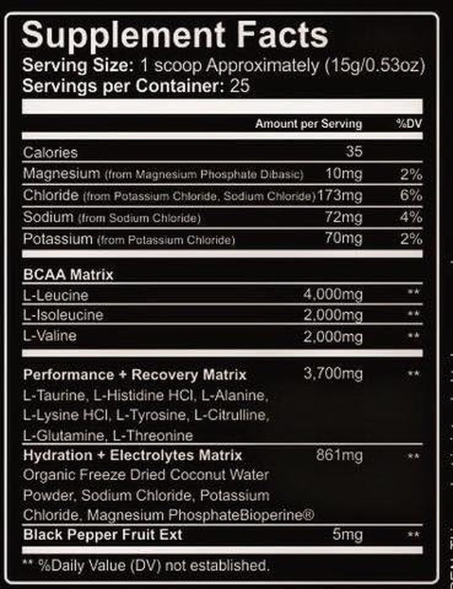 Ambush BCAA - Lemonade 25 Servings