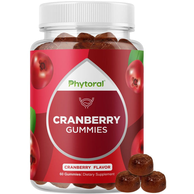 Extra Strength Cranberry Gummies for Women - Delicious 1000Mg per Serving Supplement for Women and Men for Bladder Kidney and Urinary Tract Health Support - Daily Gummy Vitamins for Women 60 Count