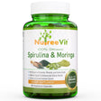 100% PURE ORGANIC SUPERFOOD - SPIRULINA & MORINGA VEEGGIE CAPSULES (500Mg)