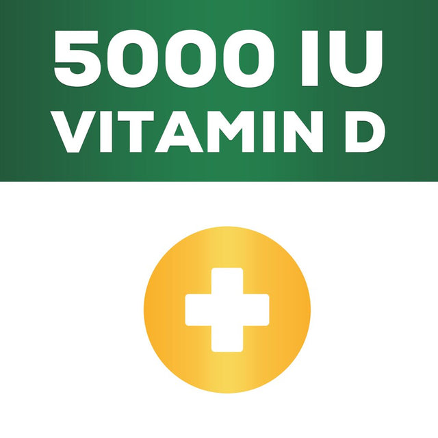 Vitamin D3 5000 IU (125 Mcg) - High Potency Vitamin D-3 Supplement (2 Month Supply) for Bone, Teeth, Muscle and Immune Health Support - Dietary Supplement, Gluten Free, Non-Gmo - 60 Softgels