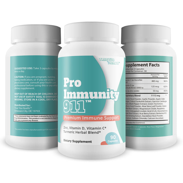 Pro Immunity 911 - Premium Immune Support Supplement - Aid Immunity & Immune Health - Promote Healthy Immune System & Immune Response - Safe & Effective - Natural Immune Support for Men & Women