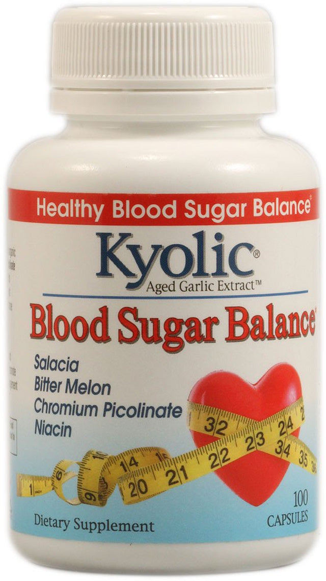 Kyolic Aged Garlic Extract Blood Sugar Balance -- 100 Capsules