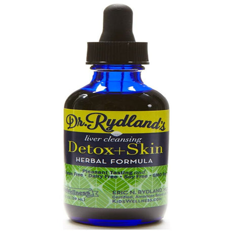 Dr. Rydland'S Liquid Herbal Formulas - Liver Cleansing Detox & Skin (2Oz Glass Bottle with Dropper)