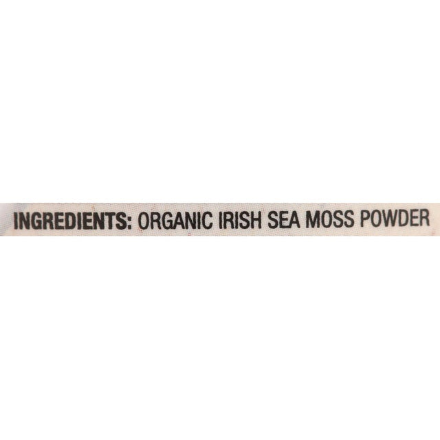 Bareorganics Raw Organic Irish Sea Moss 8 Oz Pwdr.