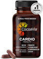 Cocoavia Cardio Health Supplement, 30 Day, 500Mg Cocoa Flavanols, Support Heart Health, Boost Nitric Oxide, Blood Circulation, Energy, Vegan, Dark Chocolate, 60 Capsules