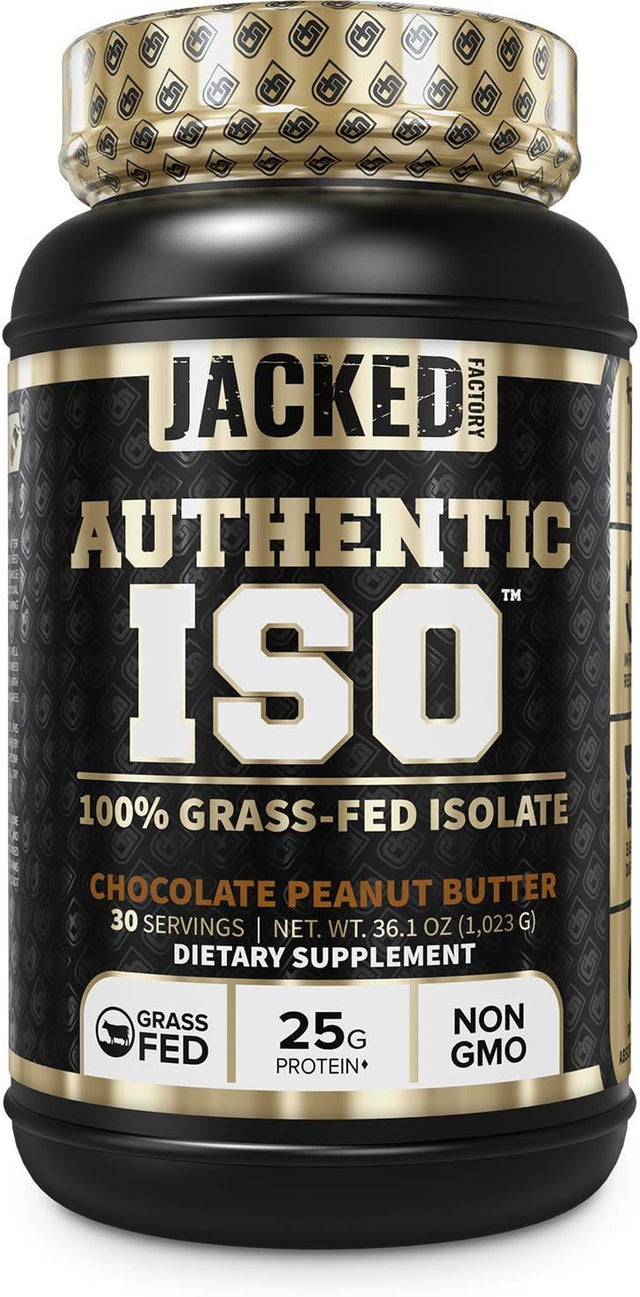 Jacked Factory PUMPSURGE Caffeine Free Pre Workout Supplement, EAA Surge Premium EAA Amino Acids Supplement, Authentic ISO 100% Grass Fed Muscle Building Whey Protein Isolate Powder