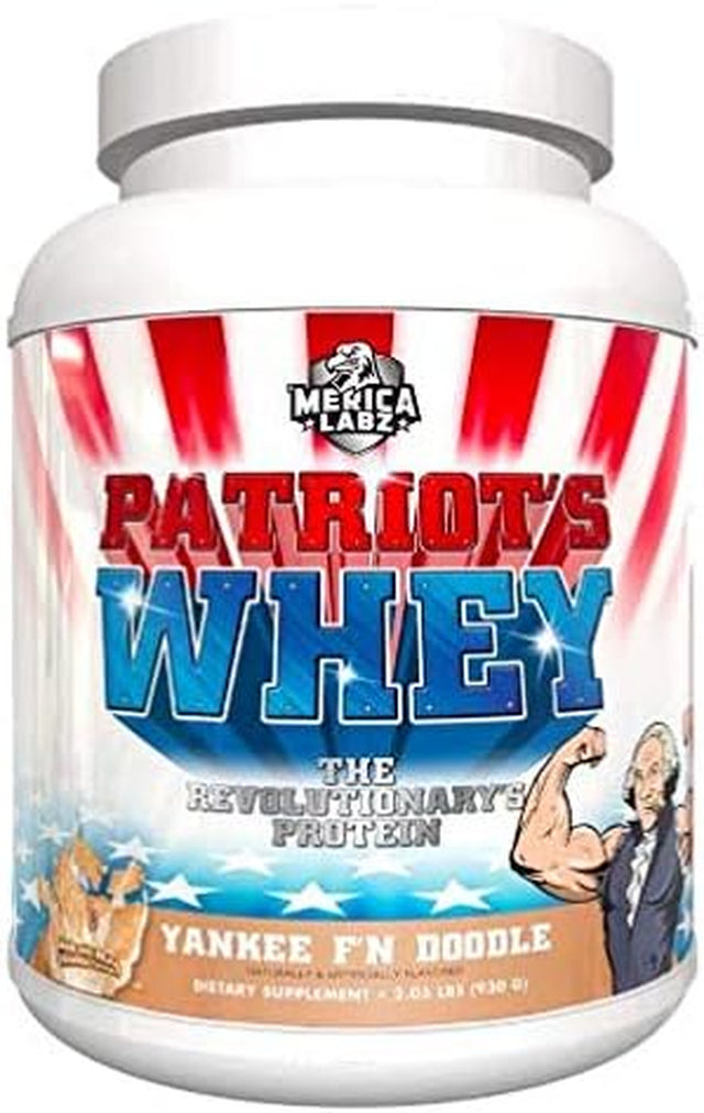 'Merica Labz Patriot'S Whey: the Revolutionary'S Protein for Athletes 2Lb Tub (Yankee F'N Doodle)