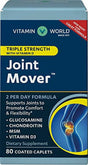 Vitamin World Triple Strength Joint Mover with Vitamin D 80 Caplets, Promotes Healthy Joints and Flexibility