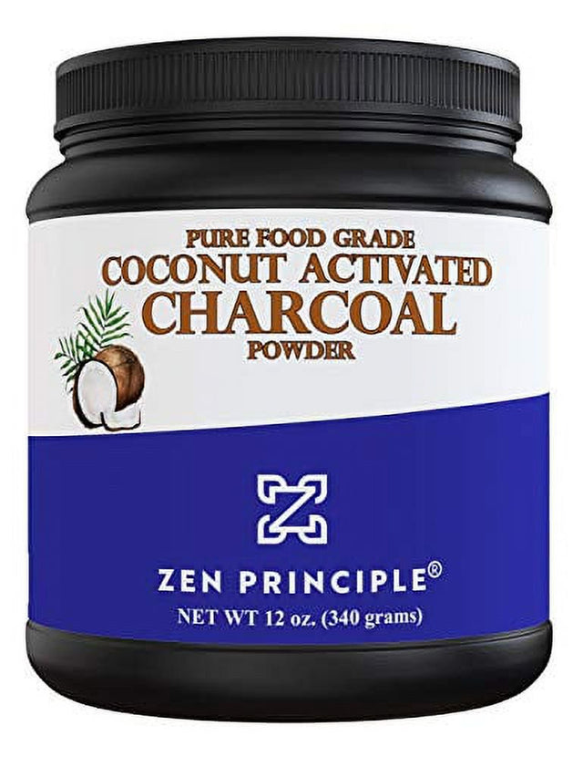 Large 12 Oz. Coconut Activated Charcoal Powder. Whitens Teeth, Rejuvenates Skin and Hair, Detox and Helps Digestion. Treats Accidental Poisoning, Bug Bites and Wounds. Usa-Owned Producers, Free Scoop