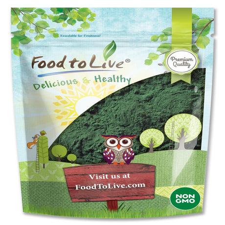 Chlorella Powder, 0.25 Pound — Kosher, Raw, Vegan — by Food to Live