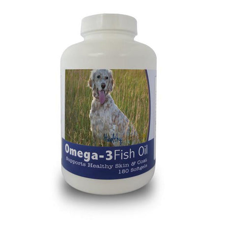 Healthy Breeds 840235141396 English Setter Omega-3 Fish Oil Softgels, 180 Count