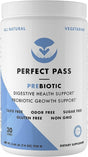 PERFECT PASS Prebiotic Fiber PHGG Partially Hydrolyzed Guar Gum 210G Powder - 100% Natural Gluten Free Non GMO - Certified Kosher Vegetarian Sugar Free, Low FODMAP Certified