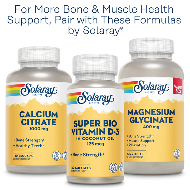 Solaray Magnesium Amino Acid Chelate, Healthy Bone Strength, Muscle, Nerve & Cardiovascular Support, 100 Vegcaps