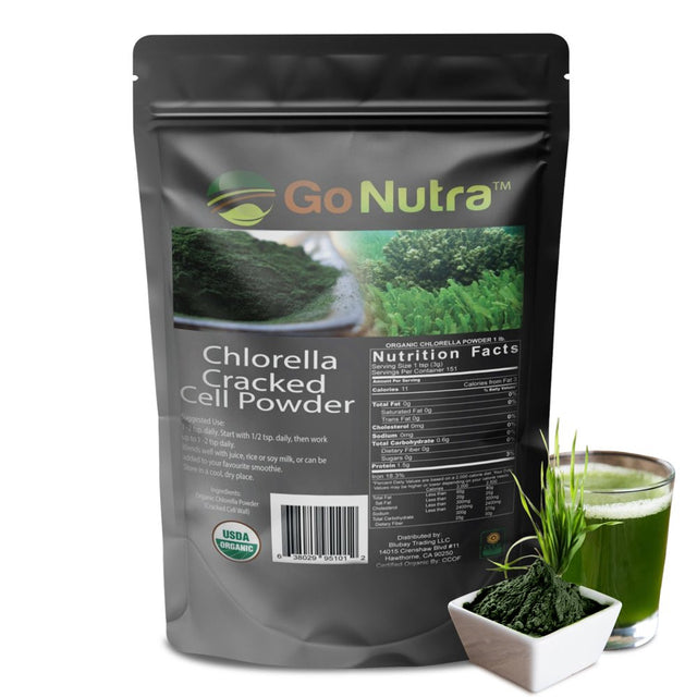 Chlorella Cracked Cell Powder 4 Oz | Organic Superfood Algae