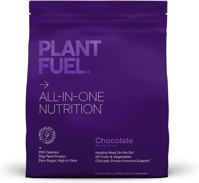 Vegan All-In-One Nutrition Meal Replacement, Chocolate - Superfood Packed, Vegan, 20G Protein, 5G Fiber, with Daily Immunity Protection - 20 Servings, 1.94 LBS