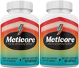 (Official) 2 Pack Meticore Weight Management Pills, Energy Support, 120 Capsules