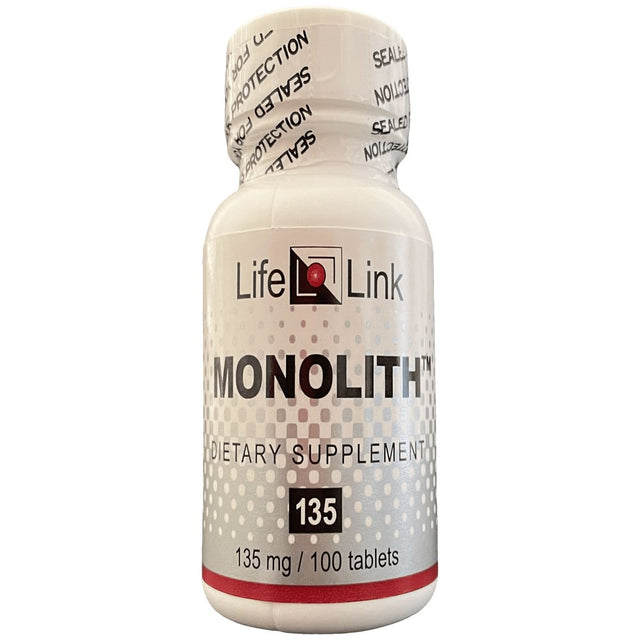 Lifelink'S Monolith (Lithium Orotate) | 135 Mg X 100 Tablets | Cognition and Mood Enhancement | Gluten Free & Non-Gmo | Made in the USA