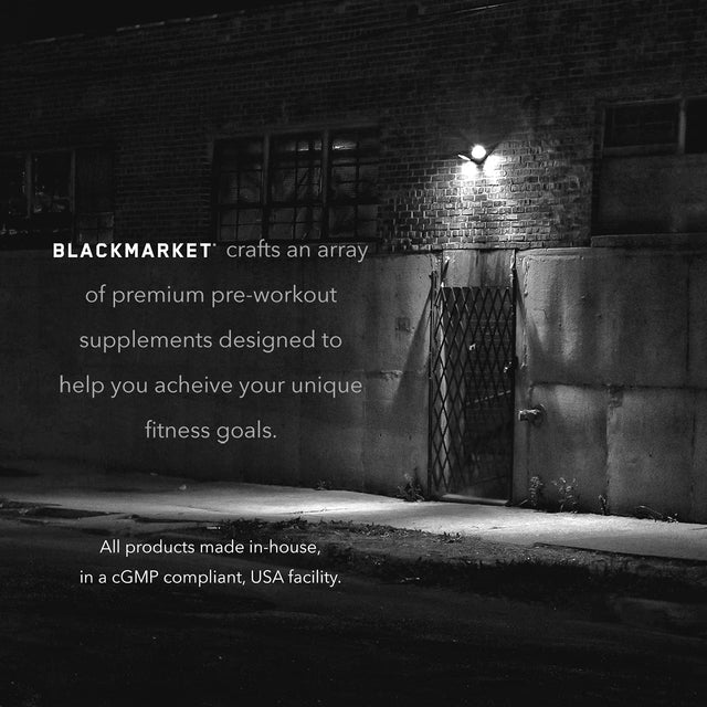 BLACKMARKET RAW Glutamine - Workout Powder Drink Mix for Men & Women, Improve Recovery & Reduce Muscle Soreness, Increase Memory, Focus, Concentration, 300 Grams