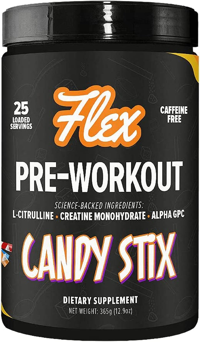 Pre Workout Nootropic Supplement Powder - Candy Stix | Enhance Focus, Boost Concentration & Memory | Stimulant-Free, Caffeine-Free, Calorie-Free, Keto-Friendly | 25 Servings