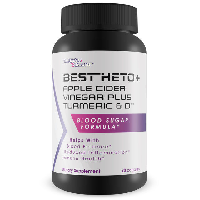 Best Keto + Apple Cider Vinegar plus Turmeric & D - Keto Friendly Supplement - Support Healthy Blood Sugar Levels Already within Normal Range & Reduced Inflammation - Overall Health & Wellness Formula