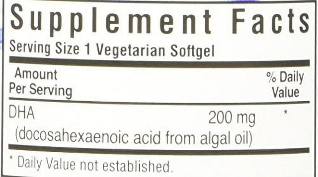 Bluebonnet Natural Omega-3 Vegetarian DHA 200Mg, 60Ct