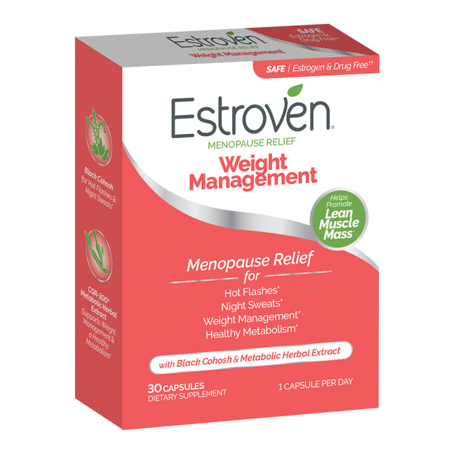 Estroven Menopause Relief Weight Management Capsules, 30 Count