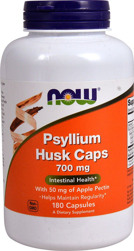 NOW Psyllium Husk Caps -- 700 Mg - 180 Capsules