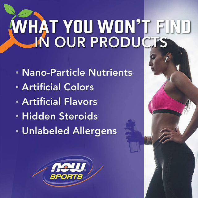 NOW Sports Nutrition, BCAA Blast Powder, 5 G BCAA, 100 Mg Caffeine, Tropical Punch, 600-Grams