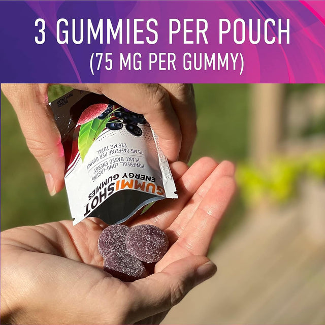 Energy Gummies, 9-Pack Variety, 225 Mg of Plant-Based Caffeine Chews per Pouch, Long Lasting Energy Boosters