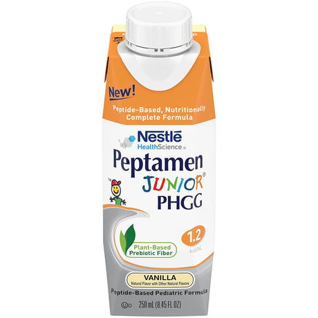 Peptamen Junior PHGG Formula with Plant-Based Prebiotic Fiber, Vanilla, 8.45 FL OZ (Pack of 24)