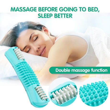 HAOAN Foot Massager Roller. Plantar Fasciitis, Trigger Point Therapy - Acupressure Reflexology Tool for Foot Pain, Relaxation, Stress Relief and Diabetic Neuropathy, Foot Pain Relief Green