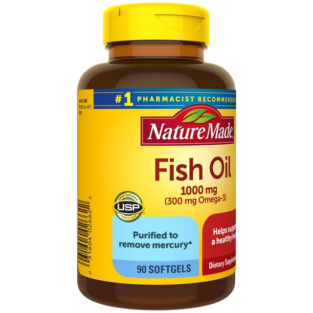 Nature Made Fish Oil 1000 Mg Softgels, 90 Count