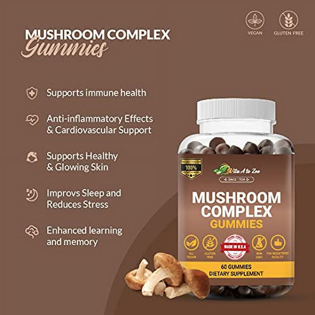 Vita a to Zee Mushroom Complex 60 Gummies