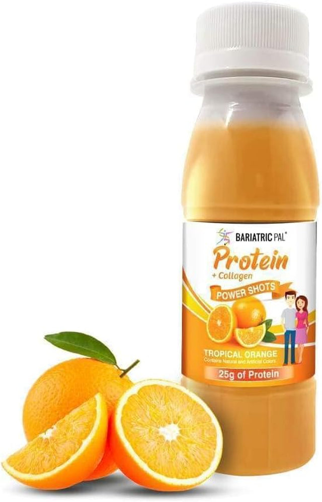 Bariatricpal Ready-To-Drink 25G Whey Protein & Collagen Power Shots - Tropical Orange (12 Bottles)