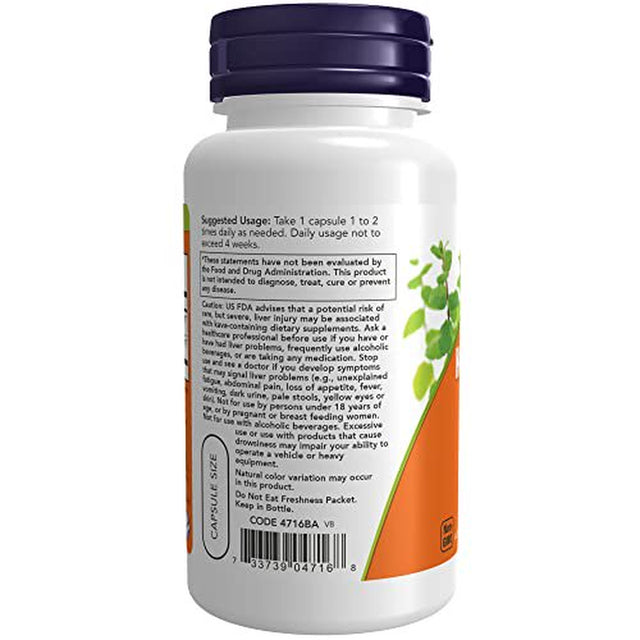 NOW Supplements, Kava Kava Extract 250 Mg, 30% Kavalactones, Herbal Relaxation Blend*, 60 Veg Capsules