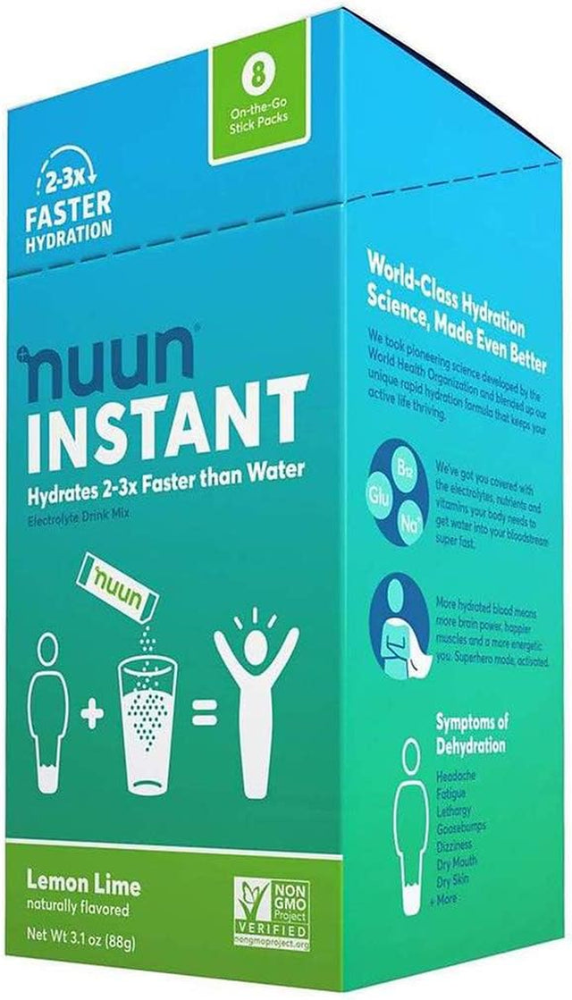 NUUN Nuun Instant Lemon Lime 8Ct Box, 0.4 OZ