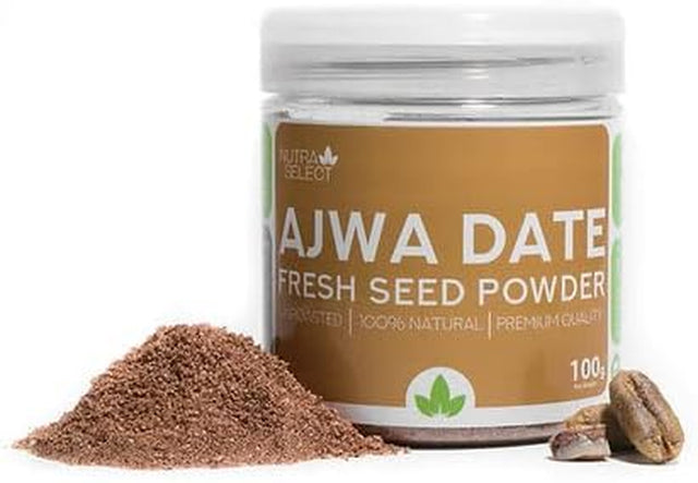 Ajwa Date Seed Powder – Unroasted – 100G – All Natural Nutrition Powder – (Vegan/Non-Gmo/Gluten Free) Proudly Canadian Product