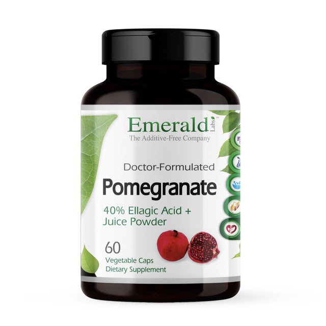 Emerald Labs Pomegranate - Supports Heart Health, Artery Health, Immune System, Potent Antioxidant - 60 Vegetable Capsules