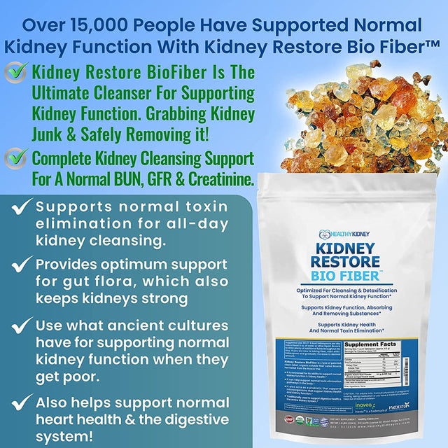 Kidney Restore Bio Fiber, Supports Kidney Health and Toxin Elimination, 2.5 Lbs.