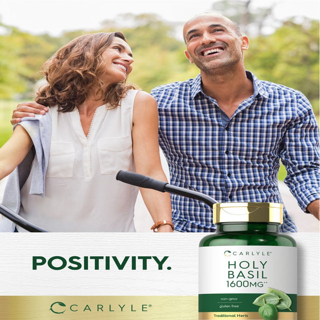 Holy Basil Extract 1600Mg | 200 Capsules | Herbal Supplement | by Carlyle