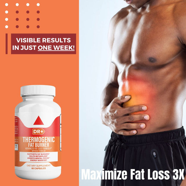 Thermogenic Belly Fat Burn Pills to Lose Stomach Fat, Weight Loss Supplement 60 Capsules