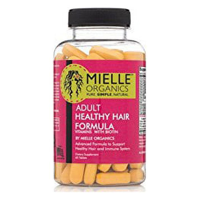 Mielle Organics Adult Healthy Hair Formula Vitamins, 60 Count