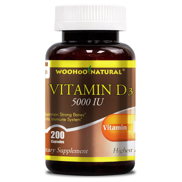 Vitamin D3 5000IU - 200 Capsules