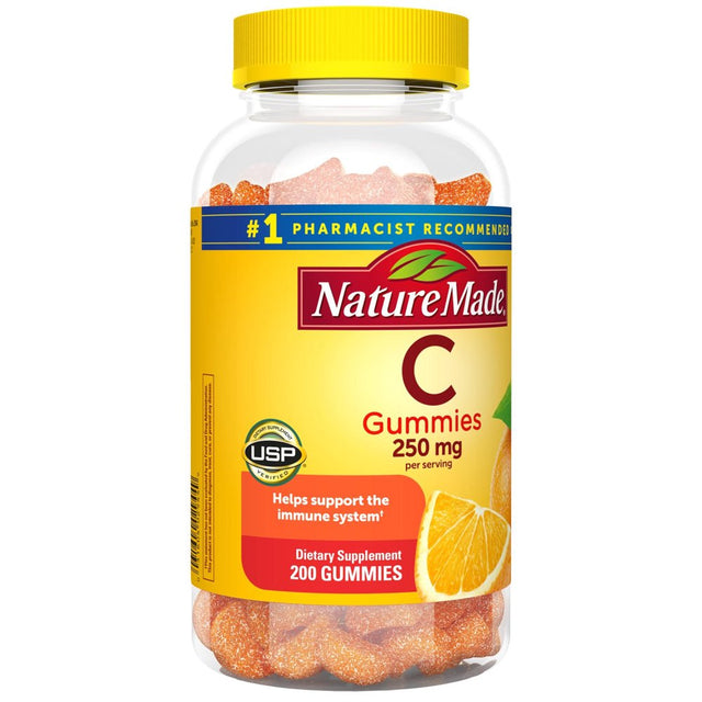 Nature Made Vitamin C Gummies 250 Mg, 200 Ct.