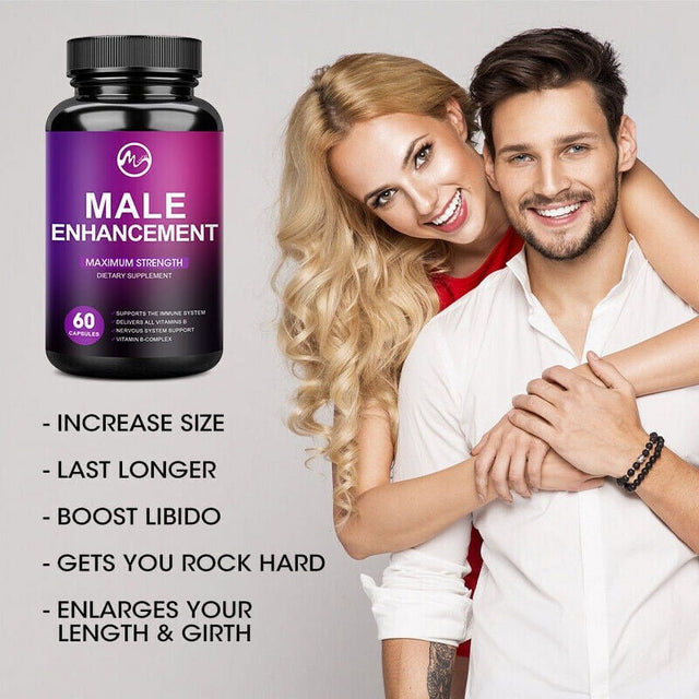 Minch Male 60 Capsules,Longer,Growth,Thicker,Male Supplement with Ginseng